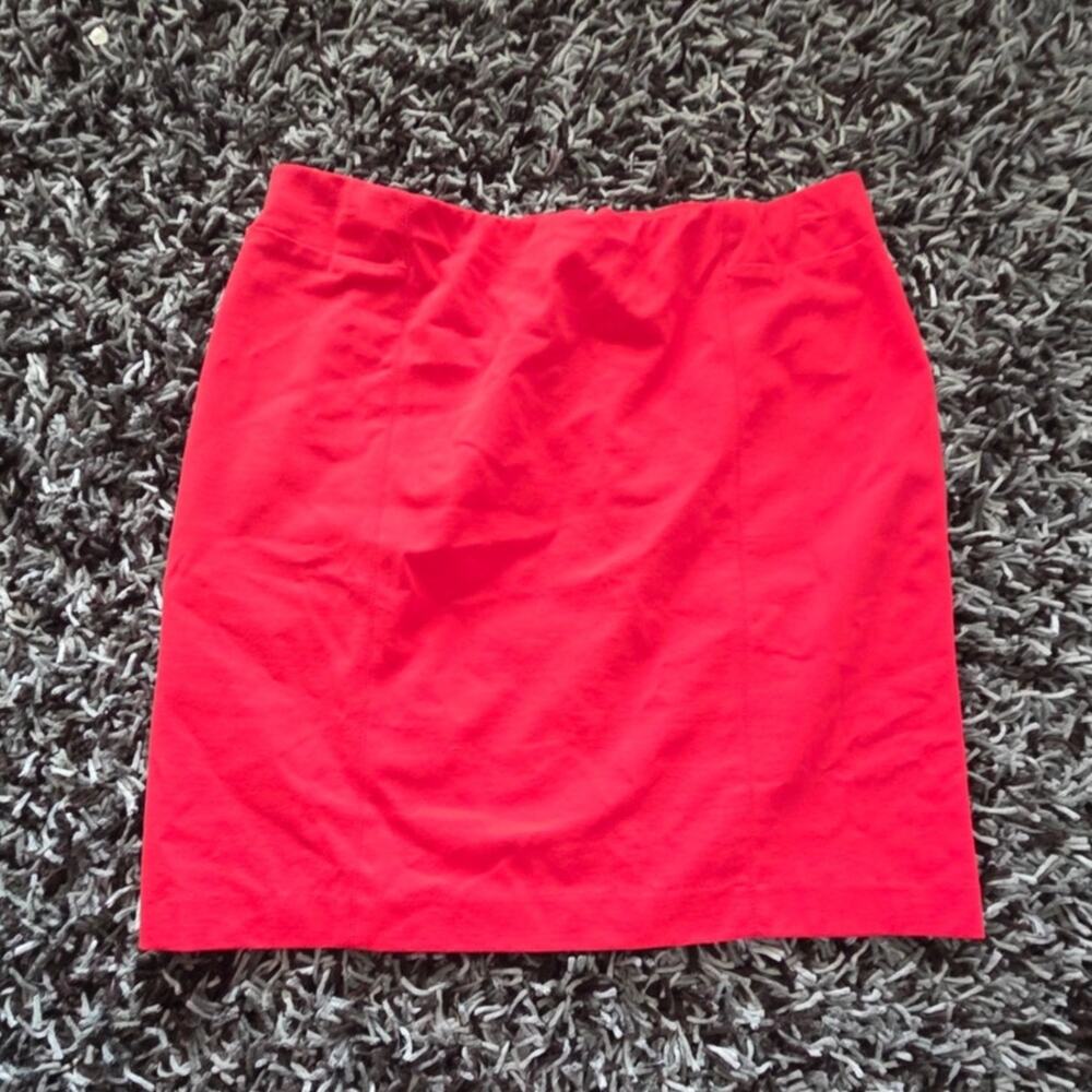 J. Jill Red Elastic Waist Stretchy Pencil Skirt - XL